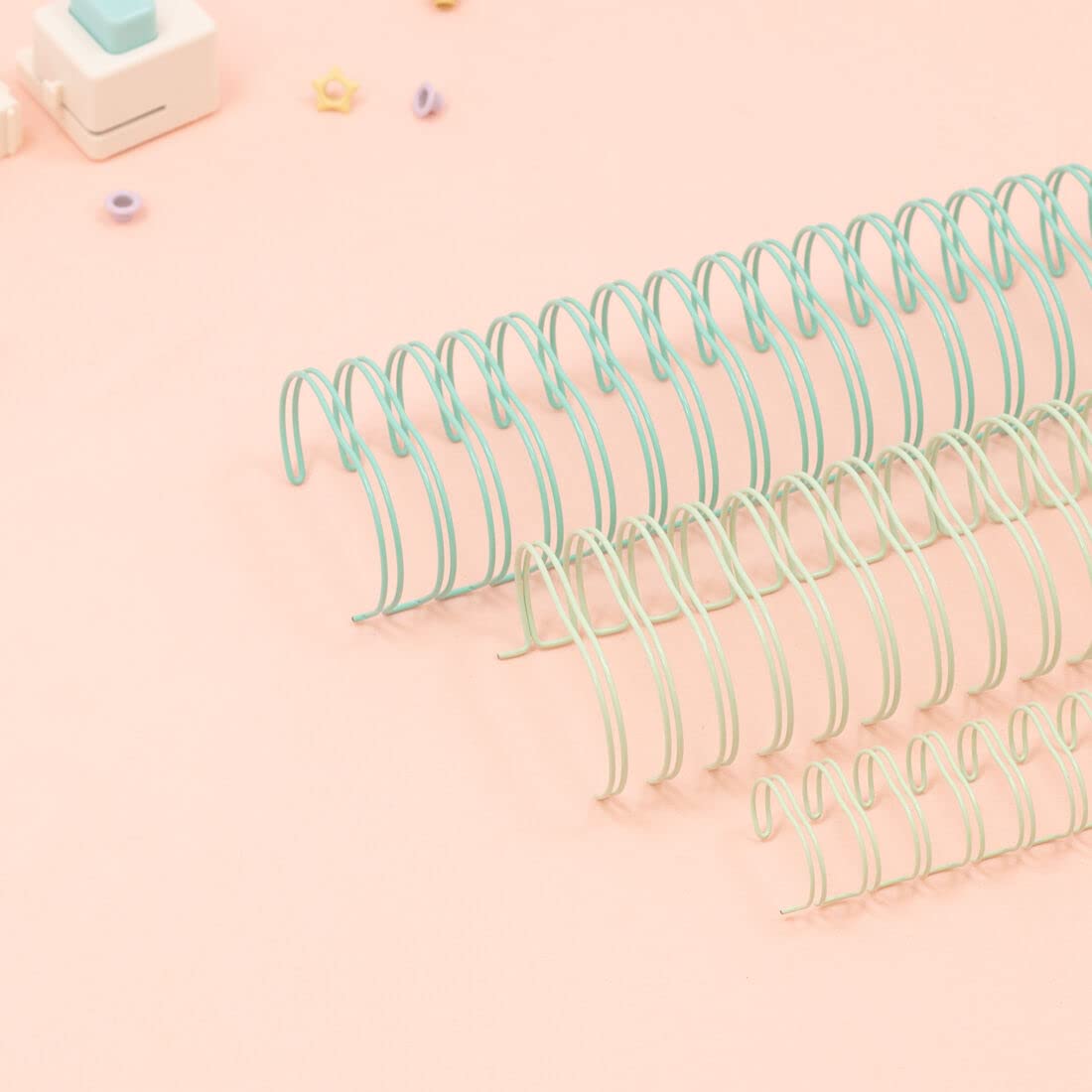 Craftelier - Kit de 2 Espirales de Anillas Dobles para Encuadernar Álbumes, Cuadernos, Agendas o Calendarios | Ideal para Proyectos de Scrapbooking y Manualidades | Ø 3,17 cm (1.25") - Color Plata