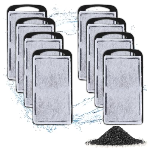 Image of AQQA Aquarium Filter Replacement Cartridges 8 Pack for AQ225-M Low Water Turtle Tank Filters