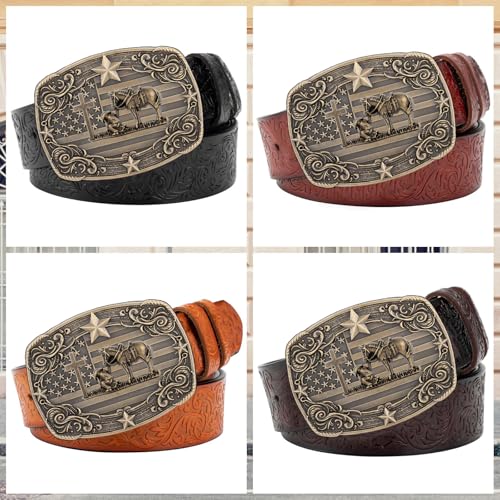 Image of Western Cowboy Vintage Rodeo Cross Prayer Horse Belt Buckle Men