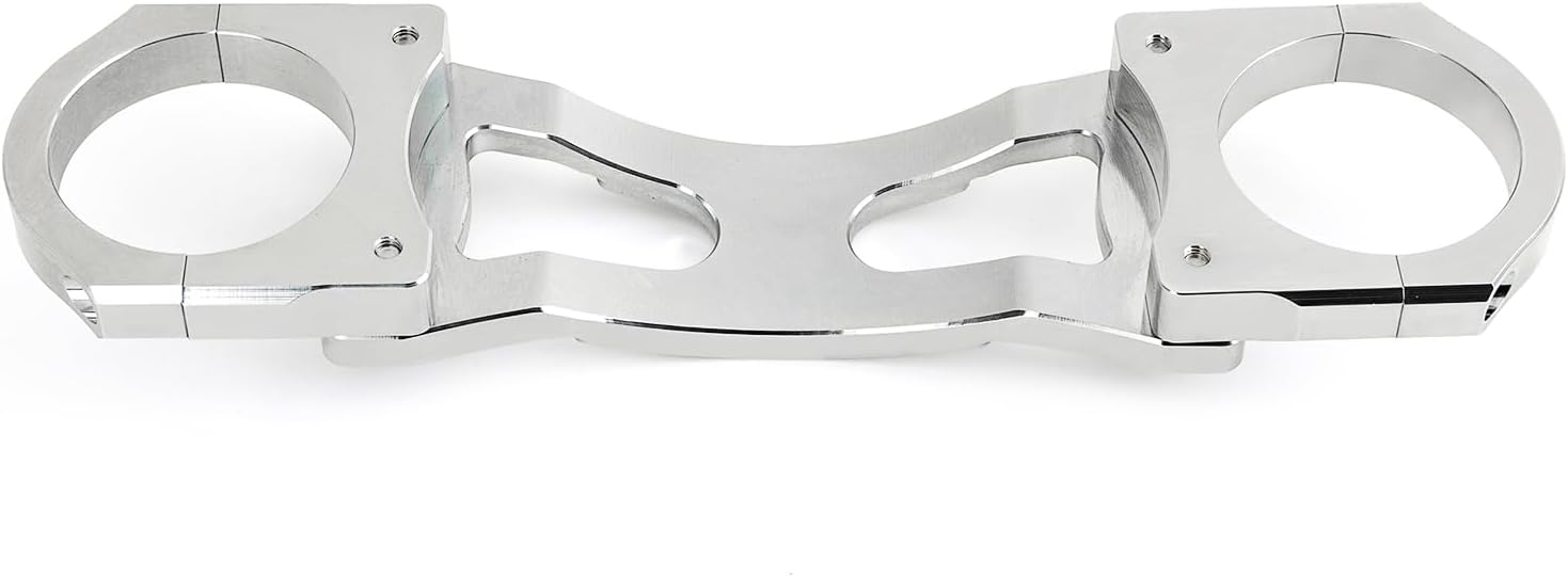 TOFR 41mm Front Fork Brace Aluminum For Harley Softail Standard FXST Dyna Wide Glides Chrome