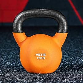 METIS Neoprene Kettlebells (9lbs to 44lbs) | Home Training and Gym Fitness Kettlebells | Kettlebell Hand Weights for Women & Men | Kettlebell Workout Weights