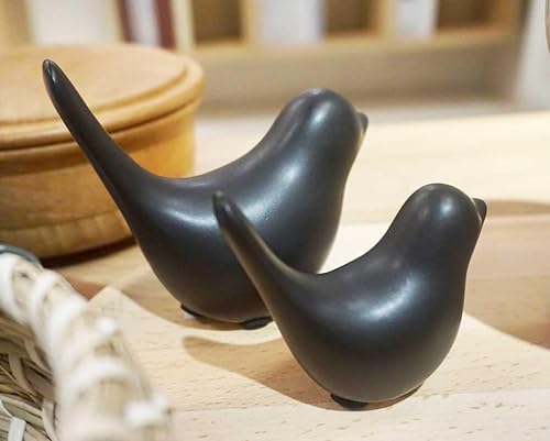 Miniatura 10 de VOFSBSFE Decoración moderna de granja de pájaros, figuras de animales, decoración de primavera, decoración de escritorio de pájaros plateados,