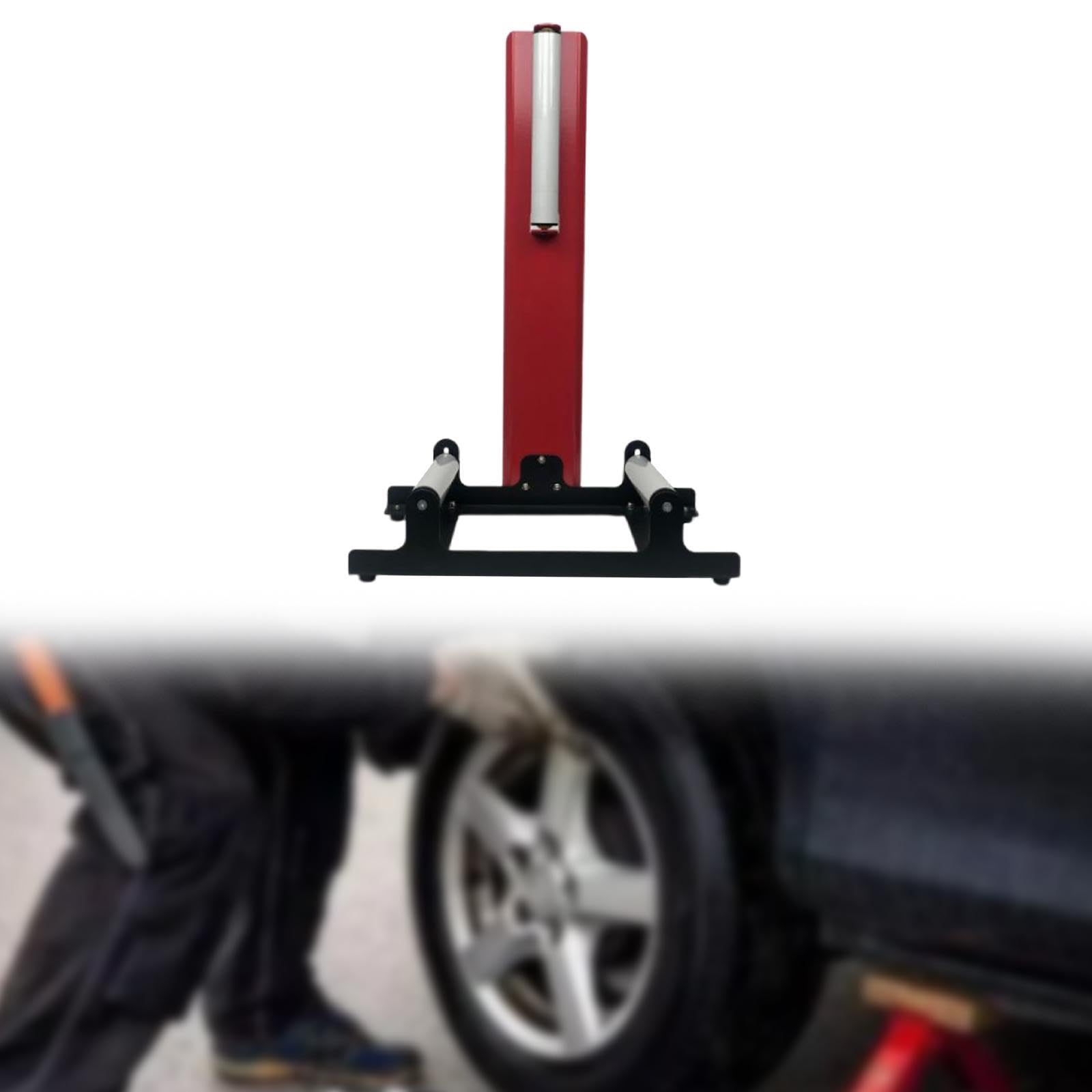 Okiyakusama Wheel Rim Detailing Stand Garage Accessory for Cleaning Multipurpose 58x37x94cm