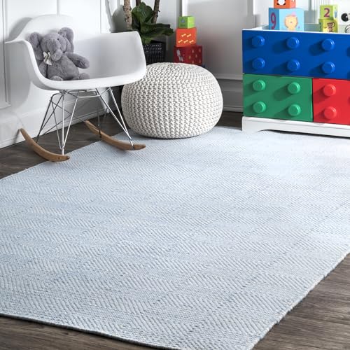 nuLOOM Tapete Geométrico 244x229 cm de Lana para Sala miniatura 1