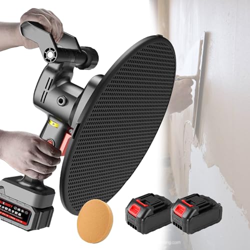 Lisseuse murale électrique 15 pouces avec 2 batteries et 6 vitesses