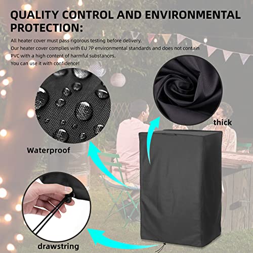 MRWiZMS Telone Stufa a Gas Bombola, Il Tessuto Telone Stufa, Cover Protettiva Stufa, 210D Oxford è Resistente alla Polvere e all'Acqua, Ideale per Uso Interno ed Esterno (46x38x74cm) - Image 3