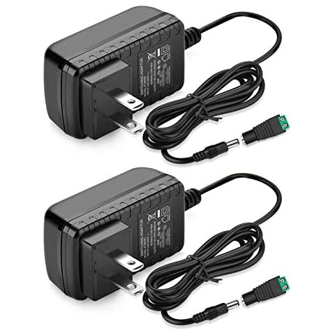 12V LED Strip Power Supply, 2A 24W Power Adapter (2 Pack) Cover