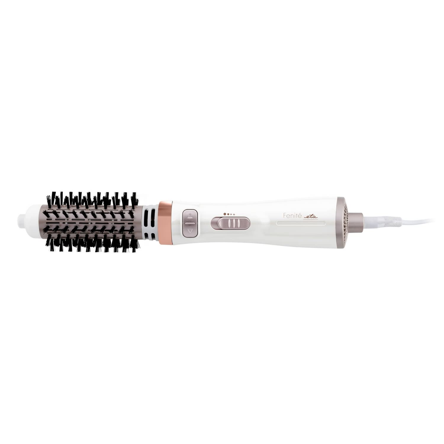 ETA Fenite Rotating Hot Air Brush I Ion Function I 3 Temperature Levels I 2 Fan Levels I 1000 Watt I Round Brush I Curling Iron