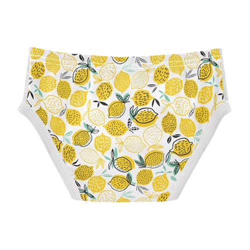 visesunny Boys Potty Training Underwear Lemon with Dot Breathe Cotton Briefs Size 2T-8Y for Toddler2