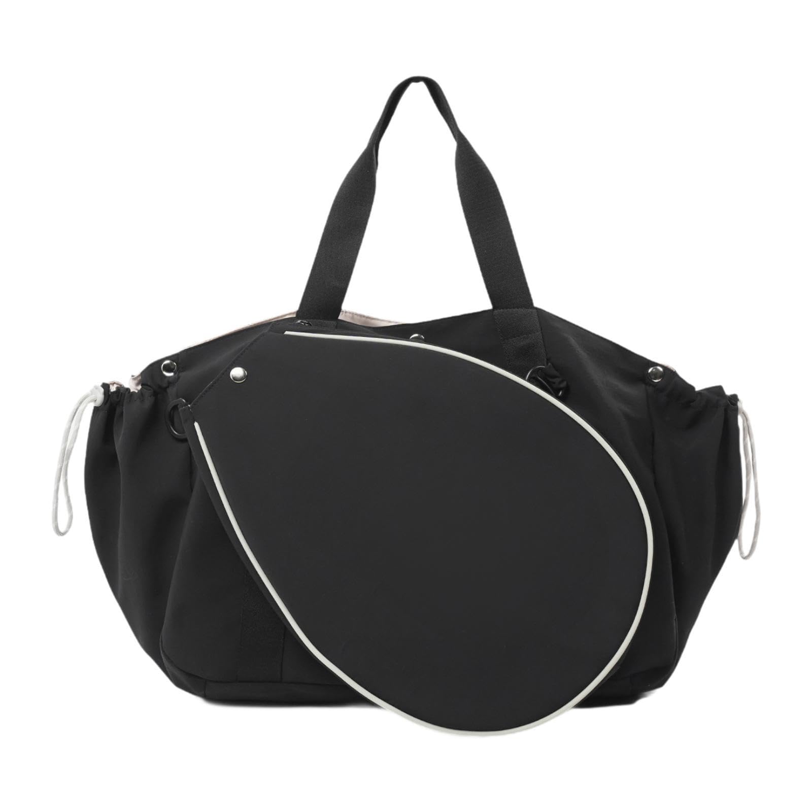 LOVIVER Borsa Badminton Portatile con Spazio per Abbigliamento Tasca Protettiva per Racchetta Ampio Scomparto Centrale Materiale Poliestere Durevole Adatta a