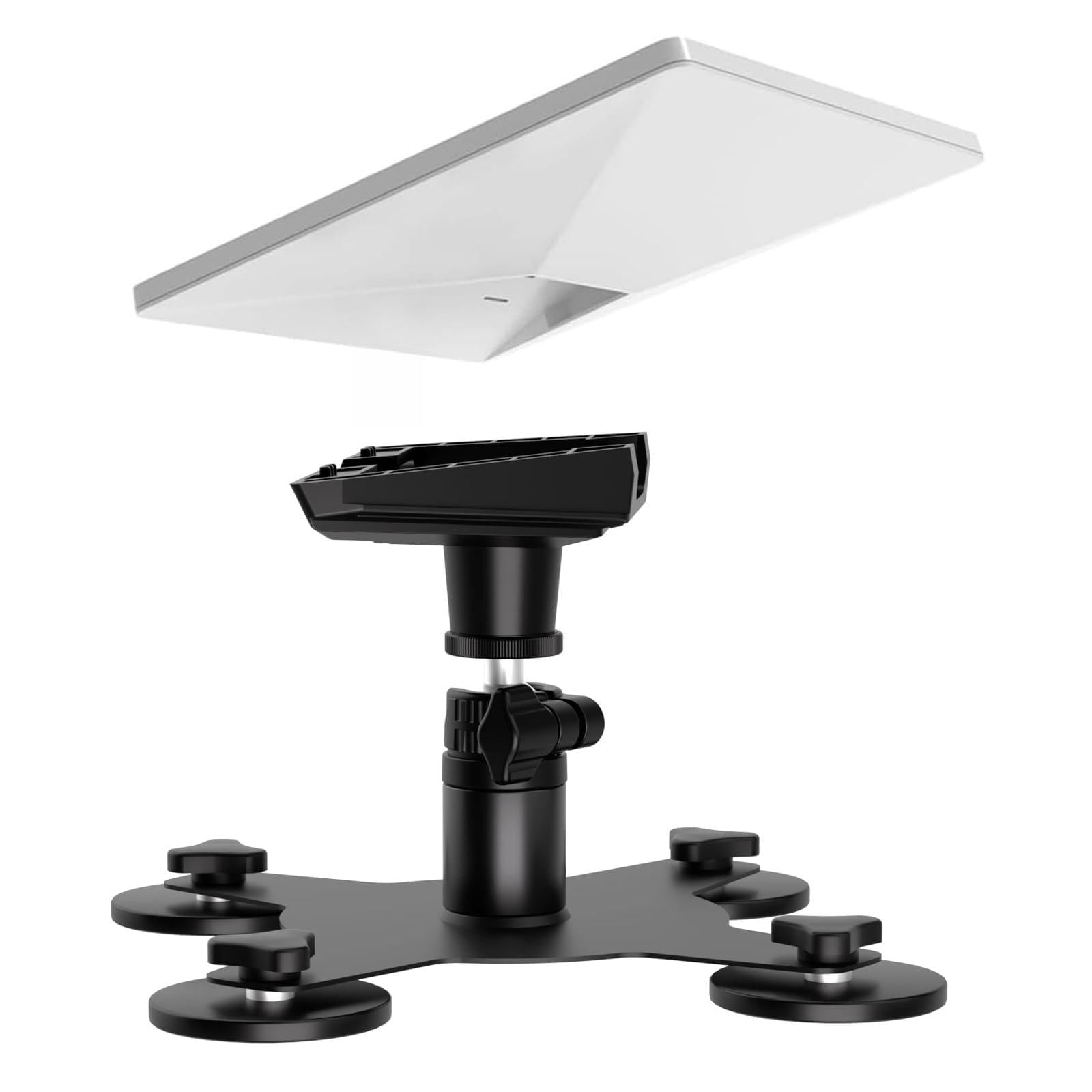 GEEKERA 2025 Starlink Mini soporte magnético: rótula de 360° y cuatro potentes imanes recubiertos de goma para protección de pintura, montaje rápido para coche, caravana y barco