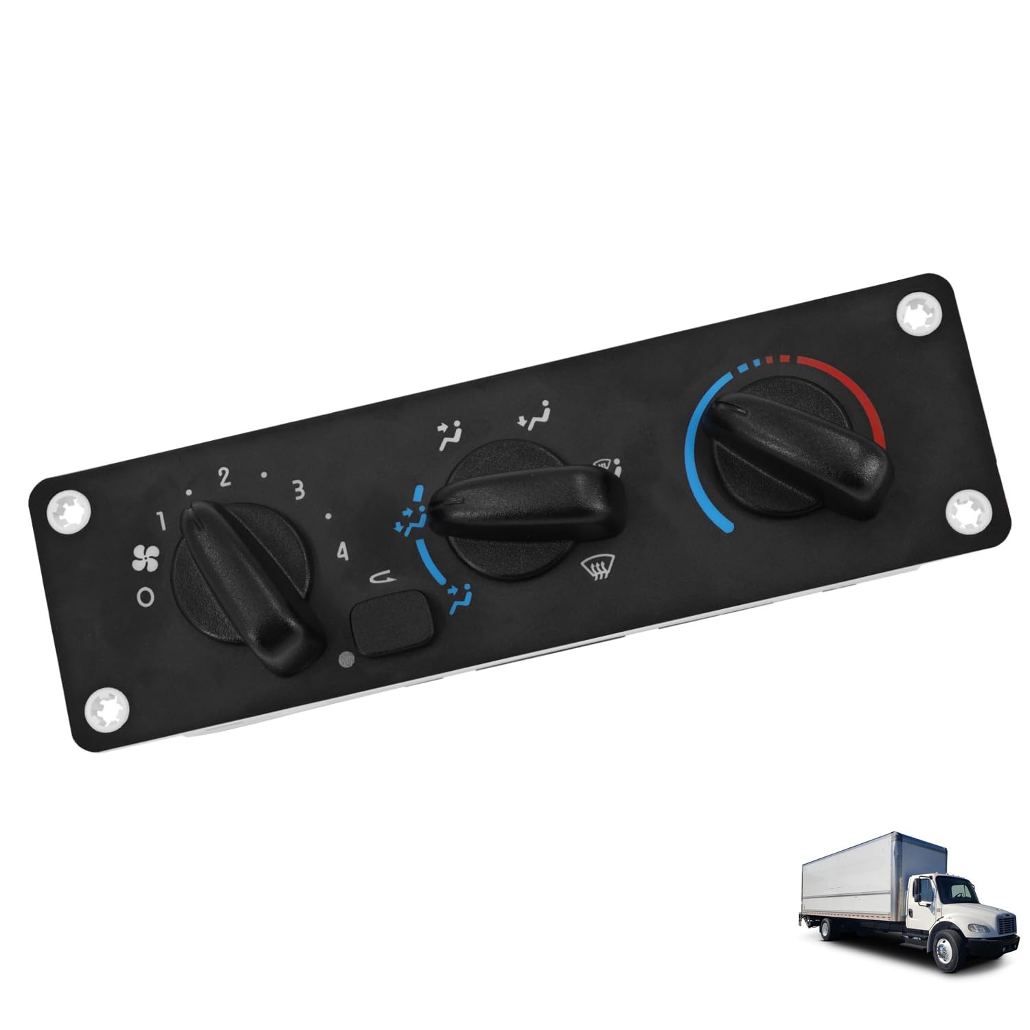 599-008 Heavy Duty Climate Control Module - HVAC Control HTR/AC Fits for Freightliner and Thomas Models, A2257054001, A2257054003, A2257054004, A2257054005, A2257054006, A2257054007