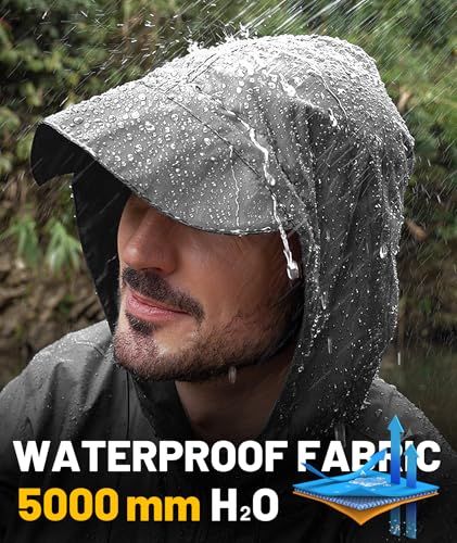 Image of SWISSWELL Mens Rain Jacket & Coats Packable Lightweight Waterproof Rain Shell Hooded for Golf Travel Hiking