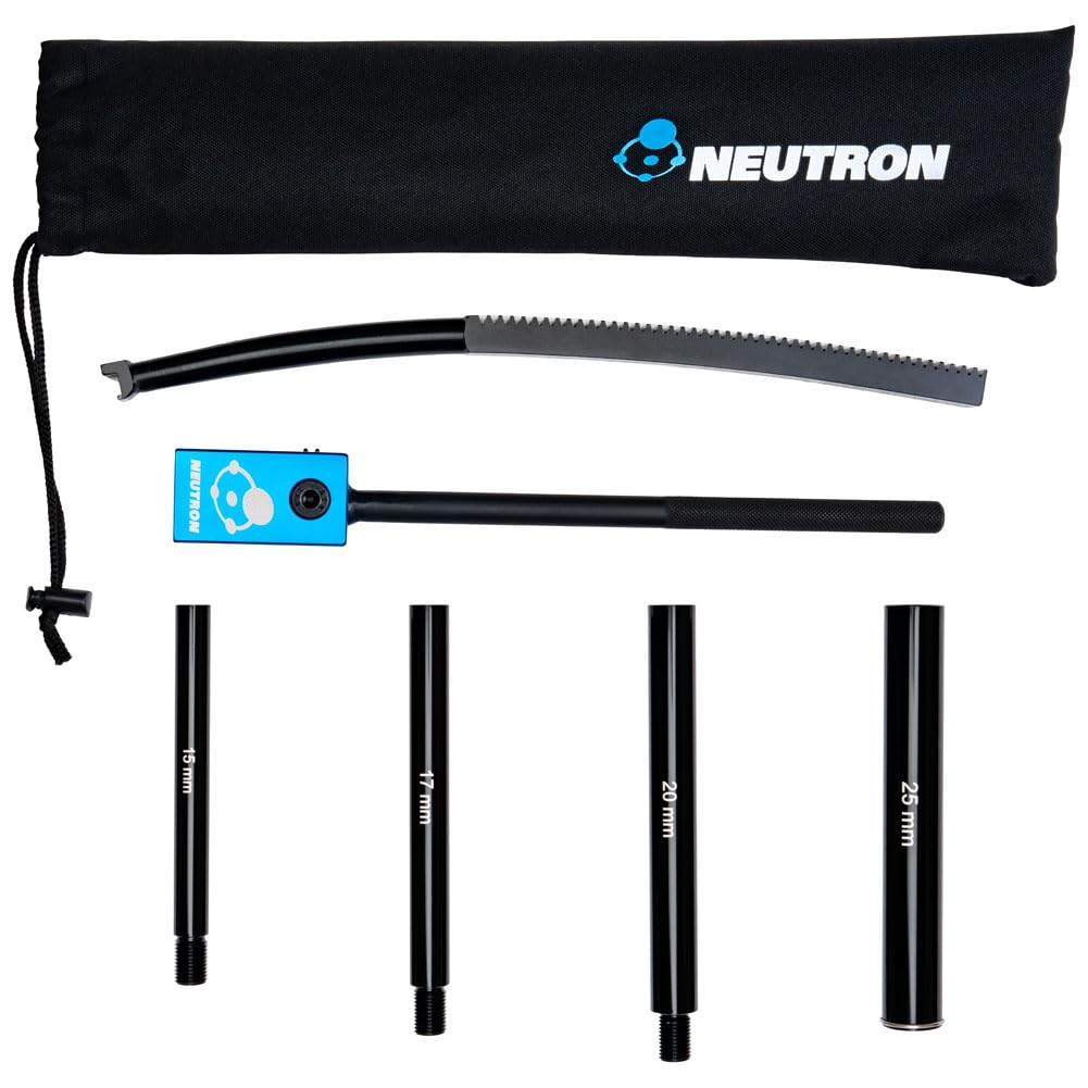 Neutron Kit de herramientas de cambio de neumáticos – Herramienta de brazo de montaje con ejes para ruedas de 16 a 21 pulgadas | Evita tubos pellizcados y daños en las llantas | Se adapta a ejes de 15