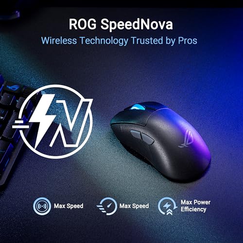 ASUS ROG Keris II Ace Wireless Gaming Mouse – Right-Handed Ergonomic, 54g, Tri-Mode Connectivity, 42K DPI, up to 107Hr Battery, PC/Mac Support - Black - image 7