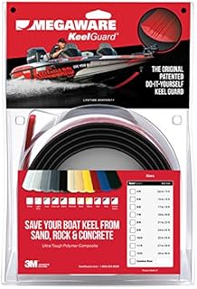 MEGAWARE KEELGUARD Boat Keel and Hull Protector, 6-Feet (for Boats up to 18ft), Black