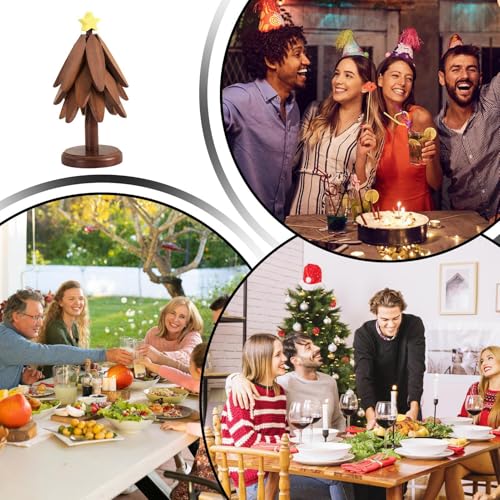 Support antidérapant en forme d'arbre pour protéger le comptoir des poêles et plats chauds - 5