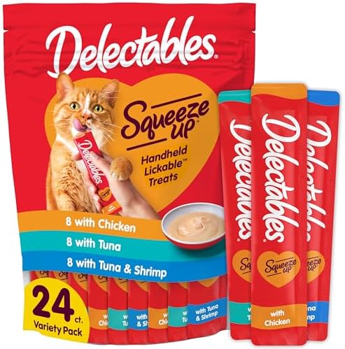 Delectables Squeeze Up Variety Pack, Creamy Squeezable Puree, Lic...