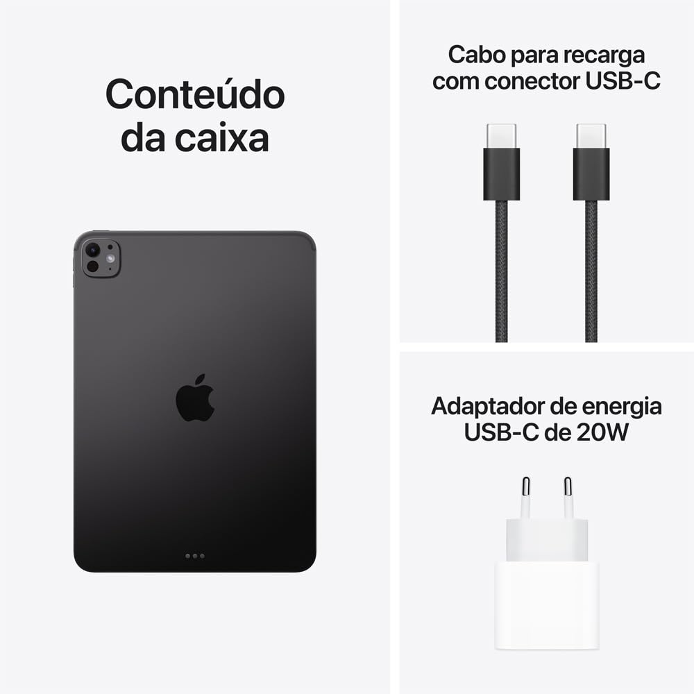 Apple 2025 iPad Pro de 11 polegadas (Wi-Fi, 1 TB) - Preto sideral