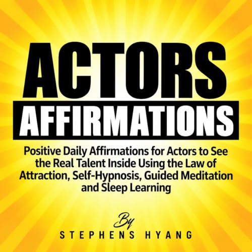 Diseño de la portada del título Actors Affirmations
