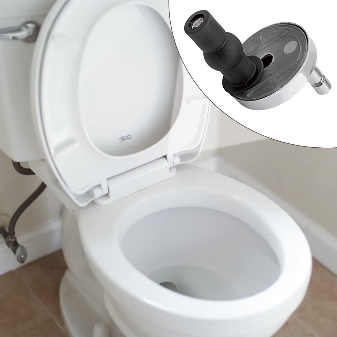 Kit Fissaggio Sedile WC Universale – 2 Cerniere Con Viti In Acciaio Inox 304 E Gomma, Per Chiusura E Coperchio Water - 2