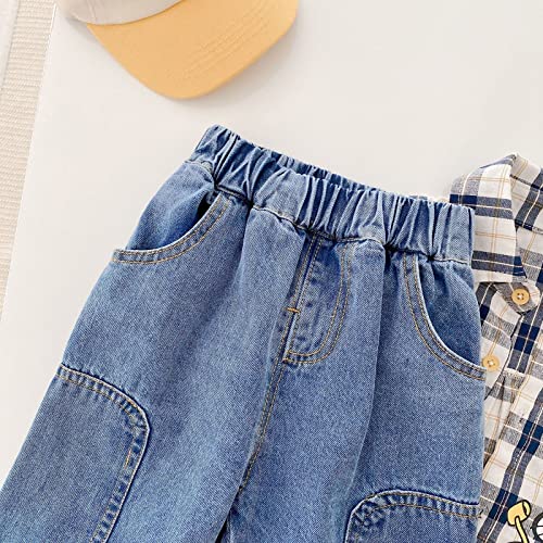Toddler Girl Boy Jeans Casual Denim Pants3