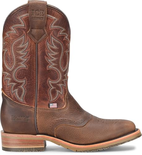 DOUBLE-H Mens 11" Soft Toe Square Toe Roper Western Boot, Premium Leather Cowboy Boots for Comfort and Style, Durable Construction2