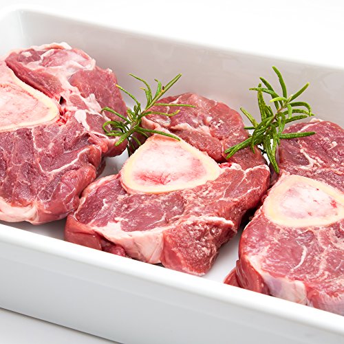 100% Grass Fed Beef Shank 8 Pack – 2lbs Each Pack– Delicious & Healthy Natural Beef Meat, Protein & Omega-3 Rich, Hormone-Free & Non-GMO, Juicy & Ready, Classic American Slow Cooker & Braising Choic