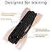 BronzeDog Rope Pro Training Dog Collar Braided No Pull Quick Release Round Lead Collars for Dogs Small Medium Large Puppy (30 FT Leash, Black)