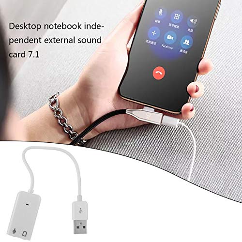 Usb Cable Line Flat Fruit 7.1 Sound Card Karaoke Voice Mixing Free Drive Desktop Computer Notebook E