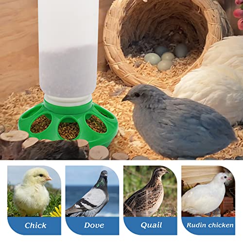 Kit de comedouro e bebedouro de pintinhos 1L e 1L alimentador de pintinhos alimentador de pato alime