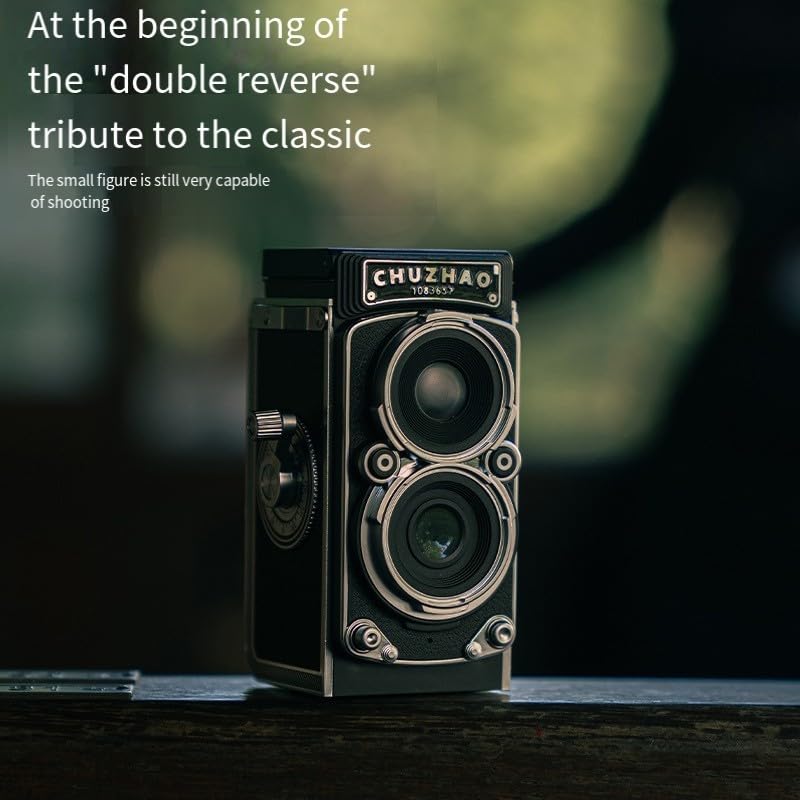 Affascinante doppia lente reflex fotocamera digitale per gli amanti del retro e avventure fotografiche giocose