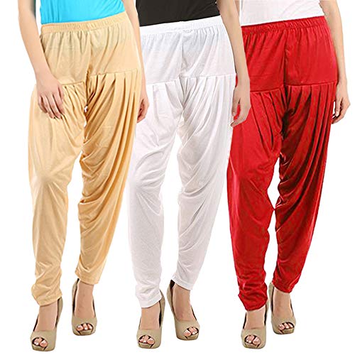 Image of Buy That Trendz Patiala Salwar for Women Relaxed Fit Viscose Patiyala Salwar Harem Bottom Pants
