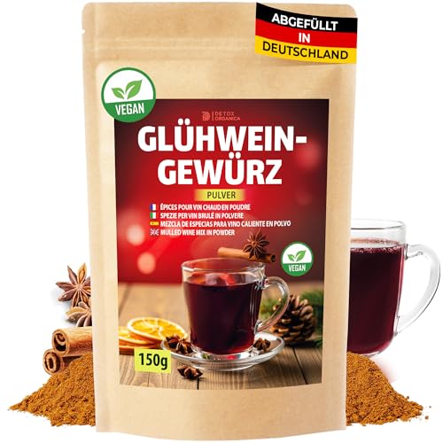 Detox Organica Glühweingewürz Pulver 150g natürliche Gewürzmischung