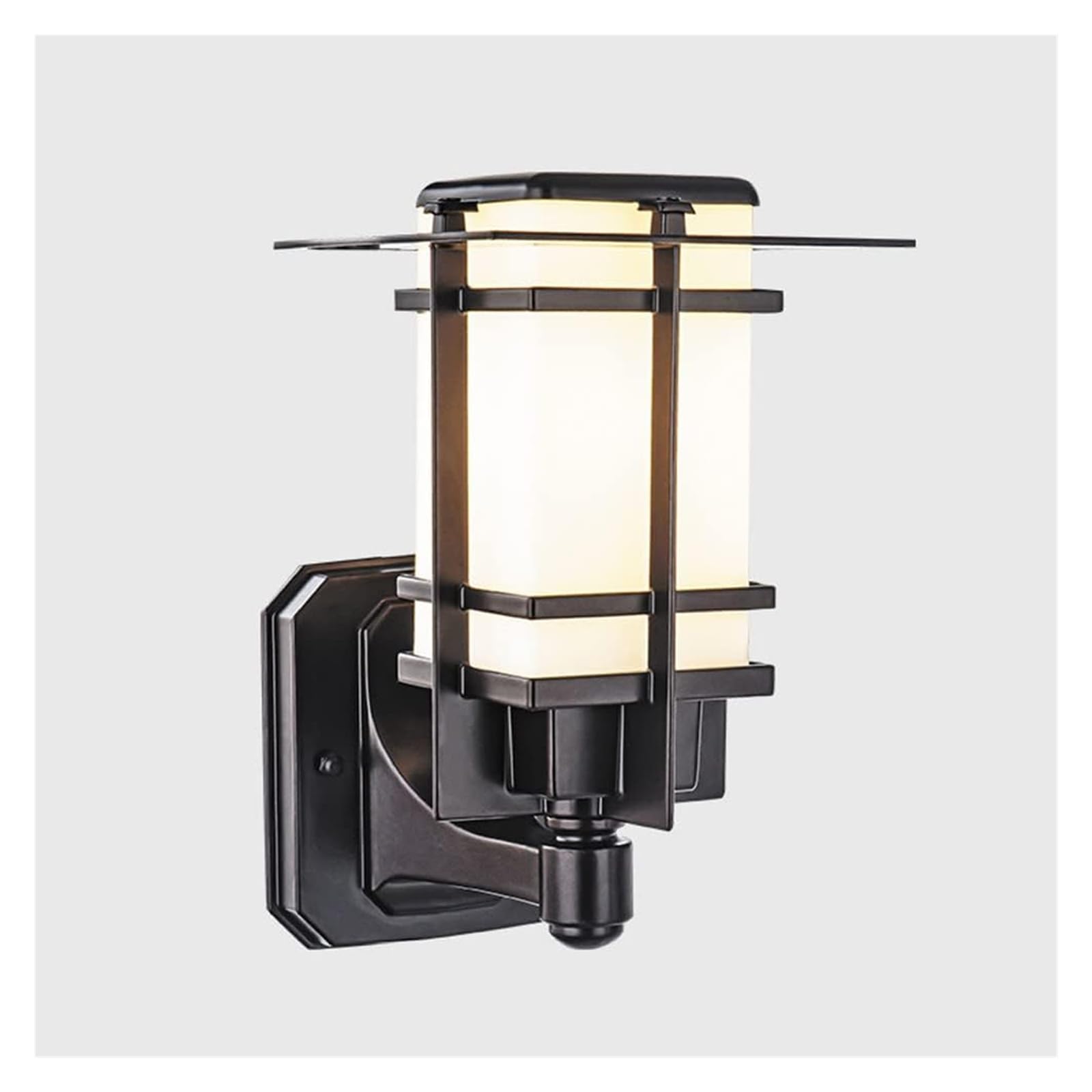 VGTLAKEX Wall Light Exterior Wall Lantern Waterproof Sconce Retro Outdoor Coach Vintage Mount Porch Lighting Glass Lamp Shade Garden