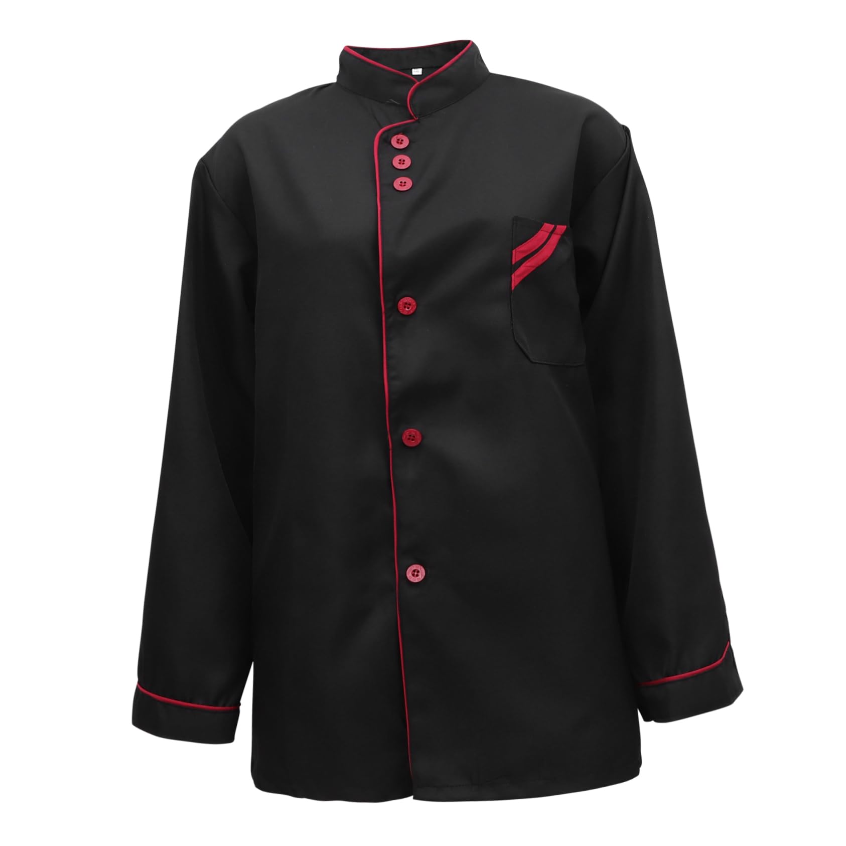 BESTYASH Long Sleeve Unisex Chef Coat Oil Catering Jacket for Kitchen Bakery Restaurant Xxl Black Practical Uniform for Men Women