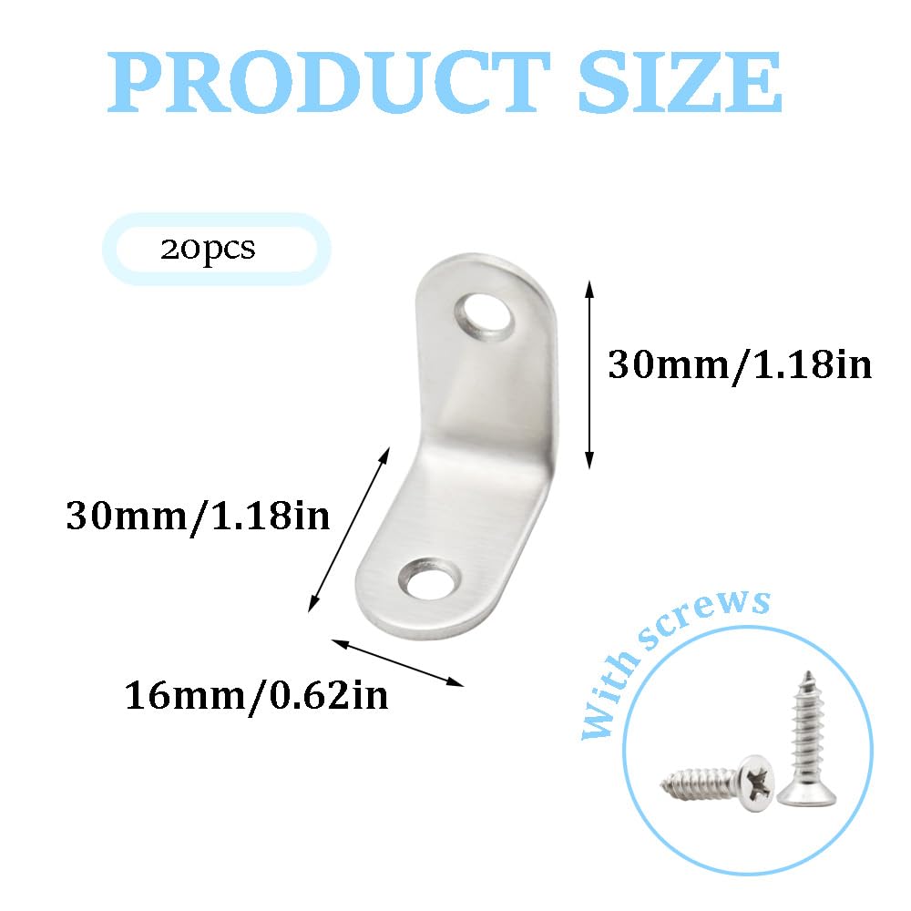 4 Staffe Angolari In Acciaio Inossidabile Nero - Perfette Per Mensole, Scaffali E Mobili Fai Da Te