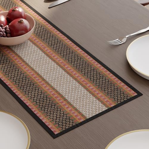 Image of Encasa XO Dining Table Runner 4 Seater, Handcrafted Madurkathi River Grass