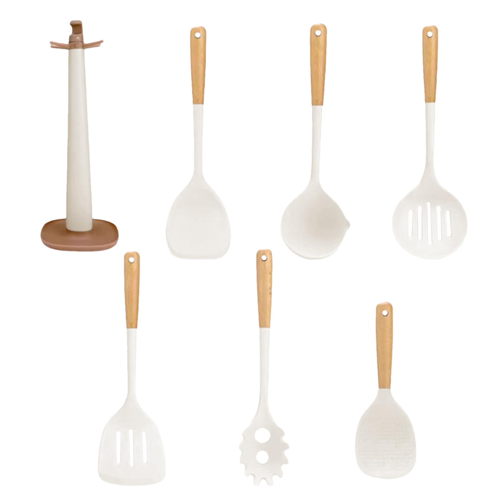 Set espátulas cocina Set Silicona Antiadherente Resistente Alta Temperatura | Espátulas seguras para cocinar Accesorios de cocina para sartenes hornear freír camping