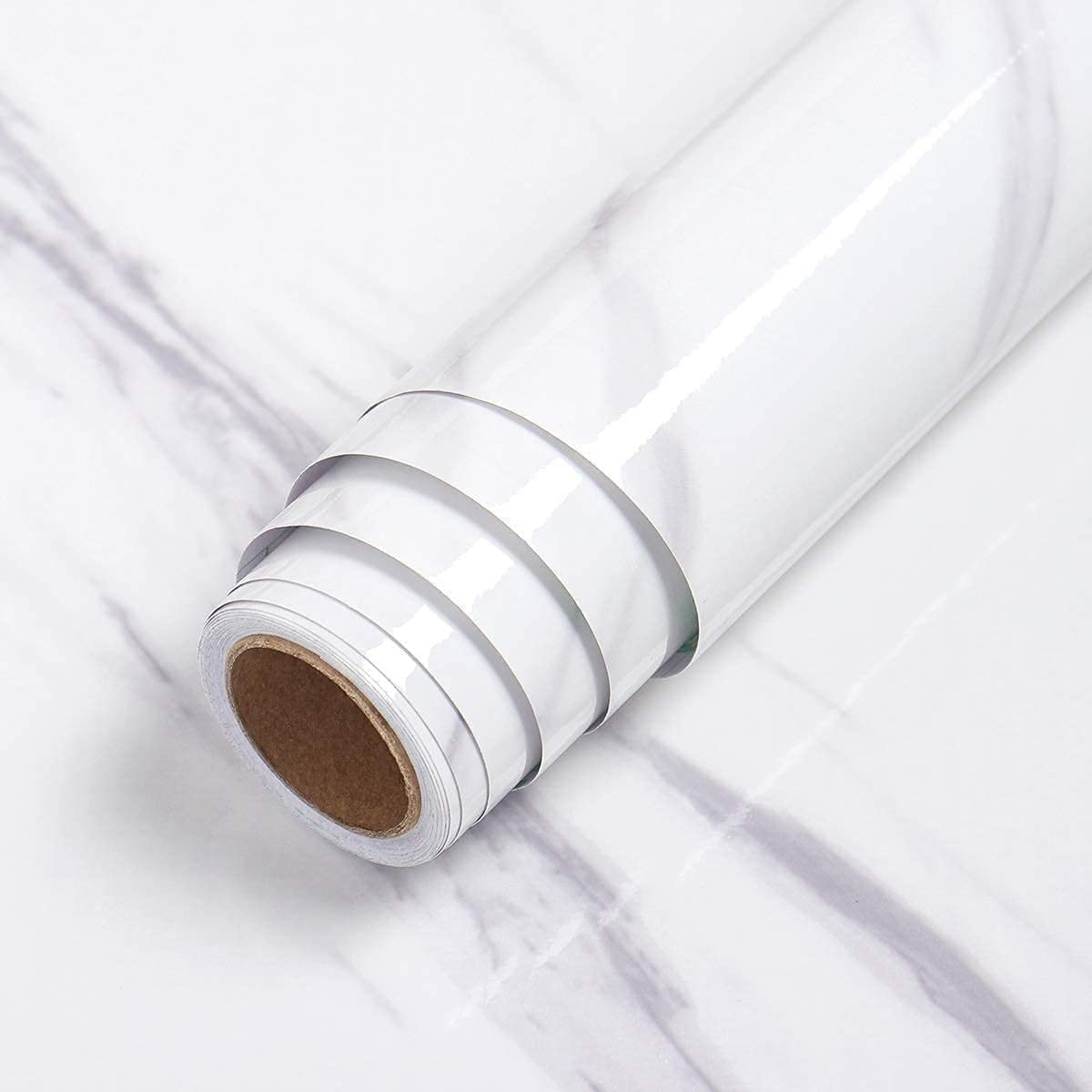 Deetto Kitchen Oil Proof White Marble Wall Paper Peel&Stick Countertops Waterproof, Anti-Mold, Heat Resistant, Self-Adhesive Wall Sticker Backsplash Marble Wall Paper(White Marble::Pack of 2) (B0CRDNRRT7) Amazon Price History, Amazon Price Tracker