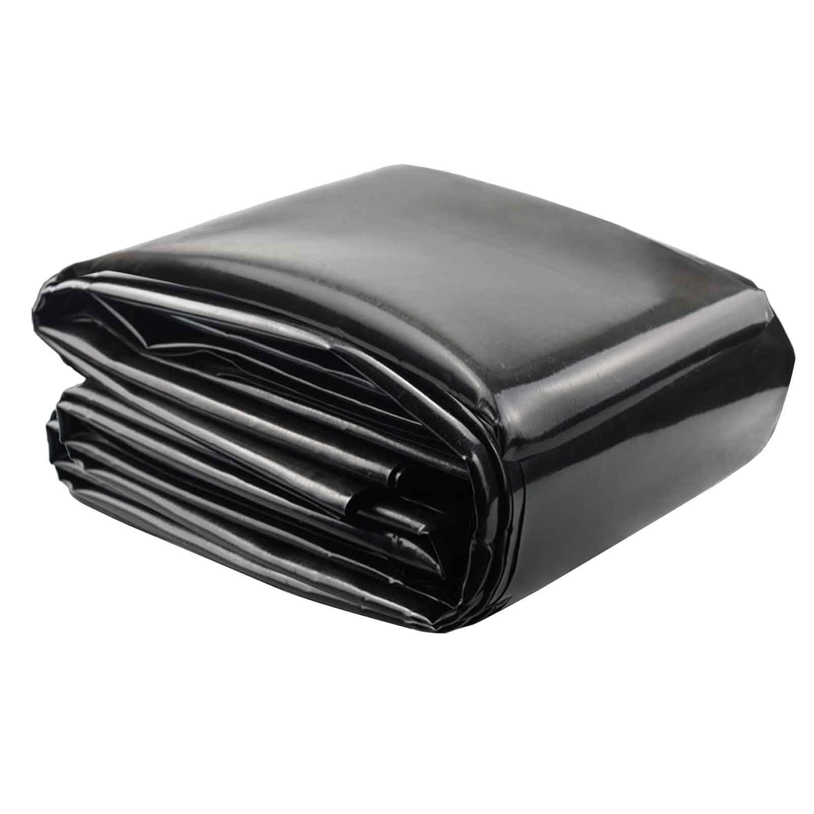 Bâche pour bassin étanche en PEHD noir de 0,13 mm avec sous-couche flexible