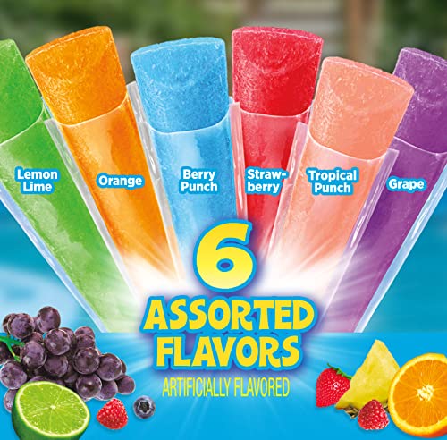 Image of Pop Ice Popsicle Freezer Pops, Ice Pop, Variety Pack, 1 oz, 80 Count