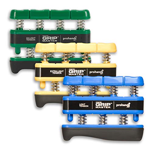 Prohands Gripmaster Hand Exerciser Finger Exerciser Hand Grip Strengthener Spring-Loaded Finger-Piston System Isolate & Exercise Each Finger product thumbnail 15