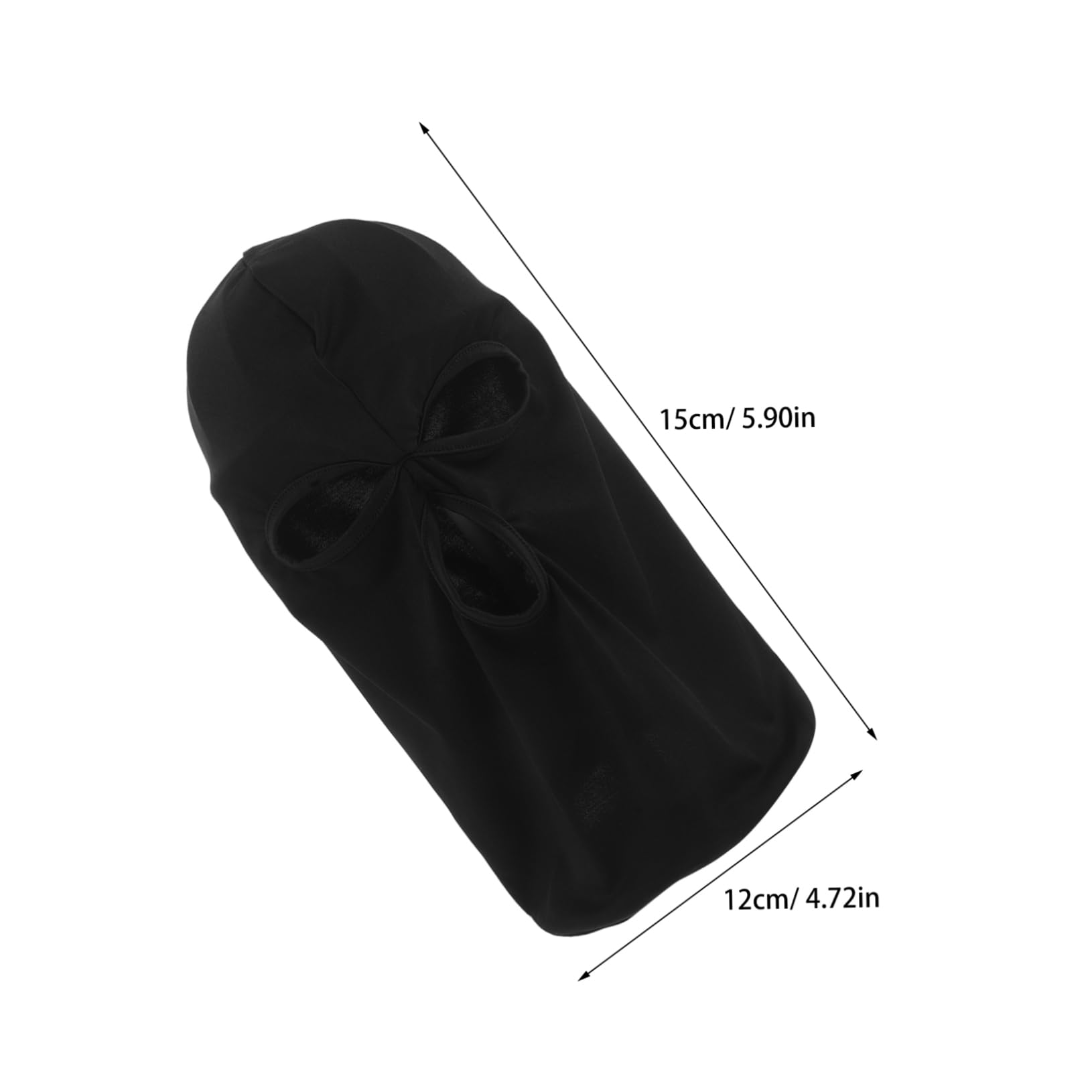 Yardwe 2pcs Breathable Spandex Headgear for Cycling Hiking Motorcycling Full Coverage UV Protection for Men Women Black