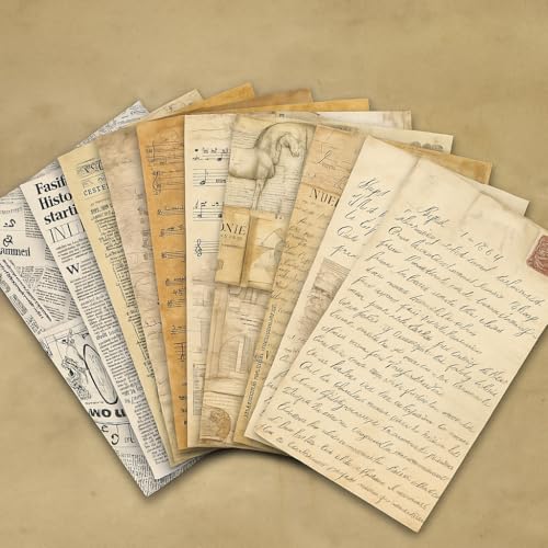Image of G2g Vintage Scrapbook Paper Pack - 60 Sheets (60 Designs) 4x6 inch Decorative Craft Paper - 170 GSM for Journaling, Card Making, Scrapbooking, Junk Journals, Ephemera & DIY Craft Projects
