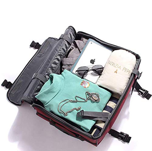 Schoonheidstools 20"Trolley Bagage Oxford Doek Waterdichte Instaptas Opvouwbaar Bespaar ruimte Hoge capaciteit Geschikt voor buitensporten voor mannen en vrouwen, 36X22x51cm, Groen (Groen) - Image 4