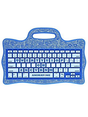 iFrogz Animatone Bluetooth Keyboard for Kids Connects to Android iOS Windows Devices