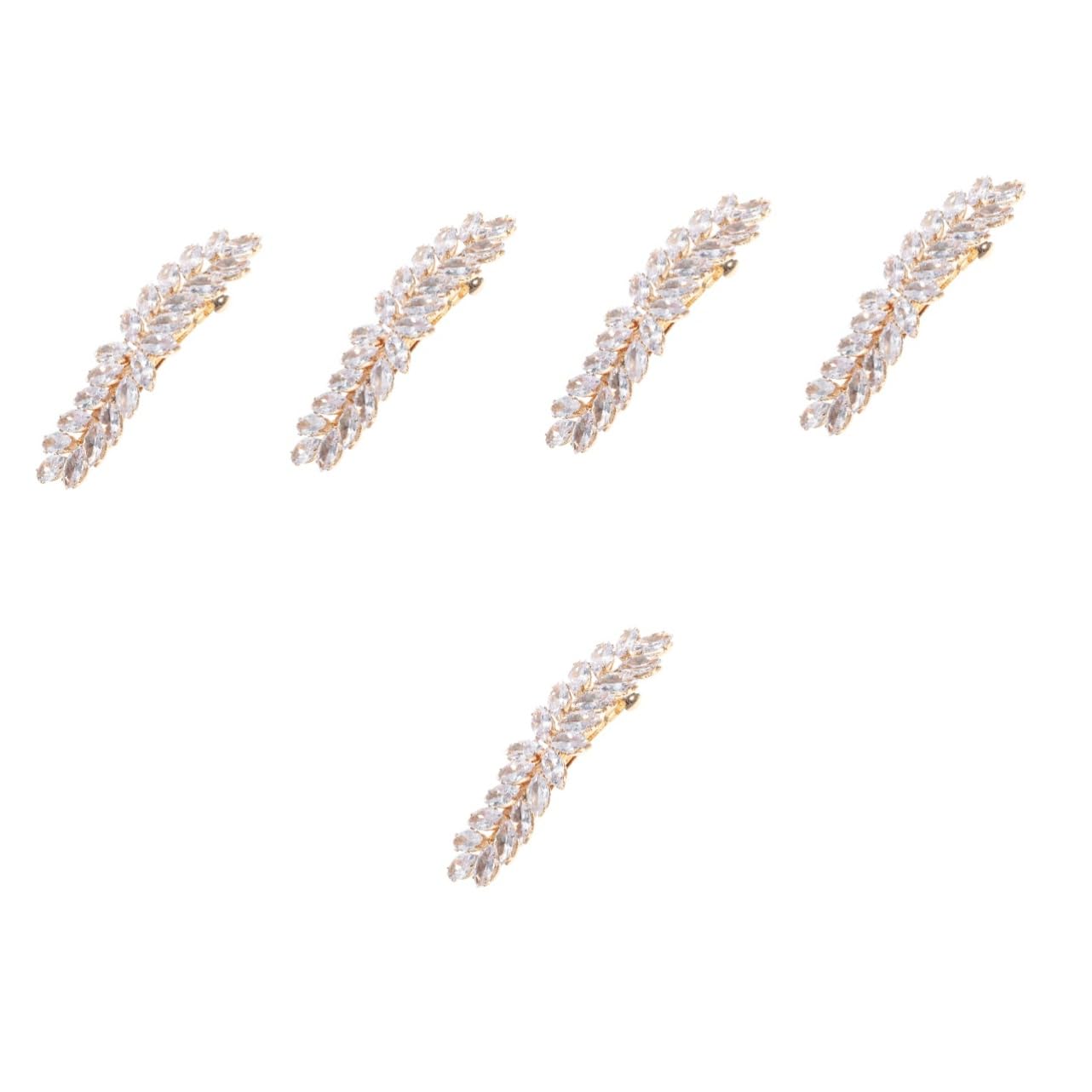 FRCOLOR 5 Pezzi Fermagli Per in Metallo Per Ragazze Ornamenti Per Fermagli Per Chignon Per Donne