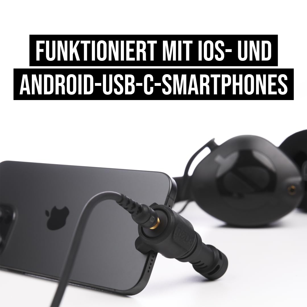 RØDE VideoMic Me-C+ Richtmikrofon für USB-C-Mobilgeräte (iOS und Android), Perfekt für die Erstellung von mobilen Inhalten