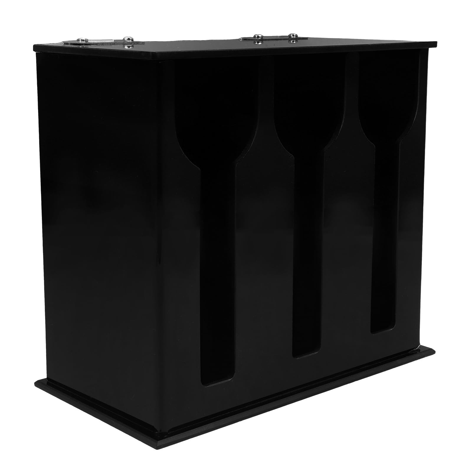 VOSAREA Utensil Dispenser Acrylic Silverware Organizer 3 Compartments Fork and Spoon Dispenser Cutlery Organizer for Kitchen Countertop Restaurant